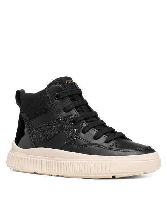 Geox Laisvalaikio batai Geox J Laquinny Girl J66M3D 05402 C9999 M Juoda