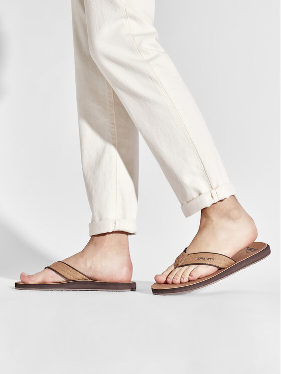Quiksilver Джапанки Quiksilver AQYL100623 Кафяв