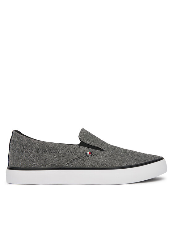 Tommy Hilfiger Гуменки Tommy Hilfiger Harlem Core Ii Slip On Chambray FM0FM05819 Сив