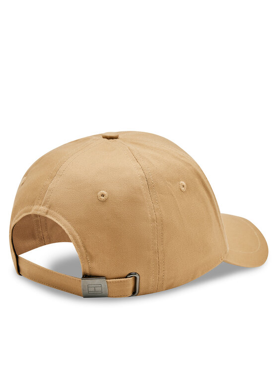 Tommy Hilfiger Шапка с козирка Tommy Hilfiger Foundation Cotton 6 Panel Cap AM0AM12532 Кафяв
