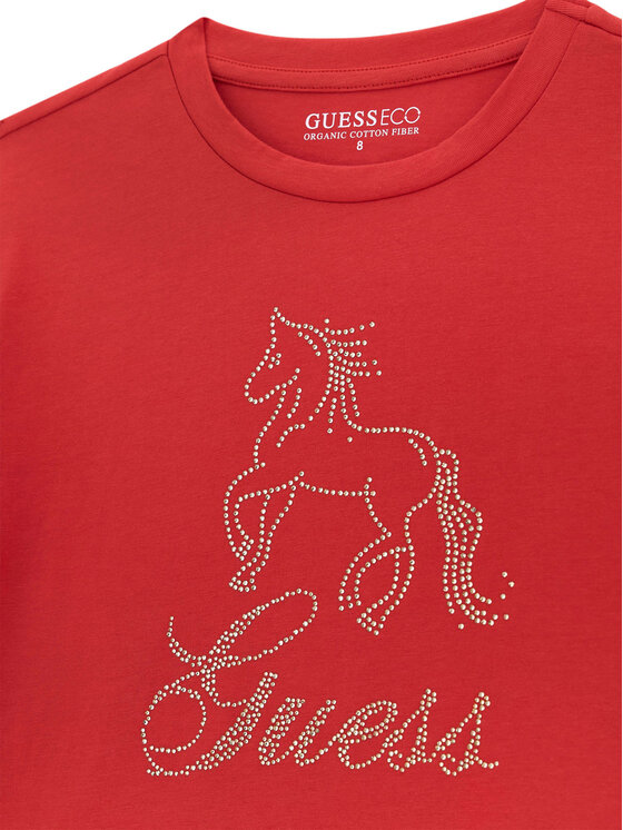 Guess Guess Camiseta J6RI38 K6YW4 Rojo Regular Fit