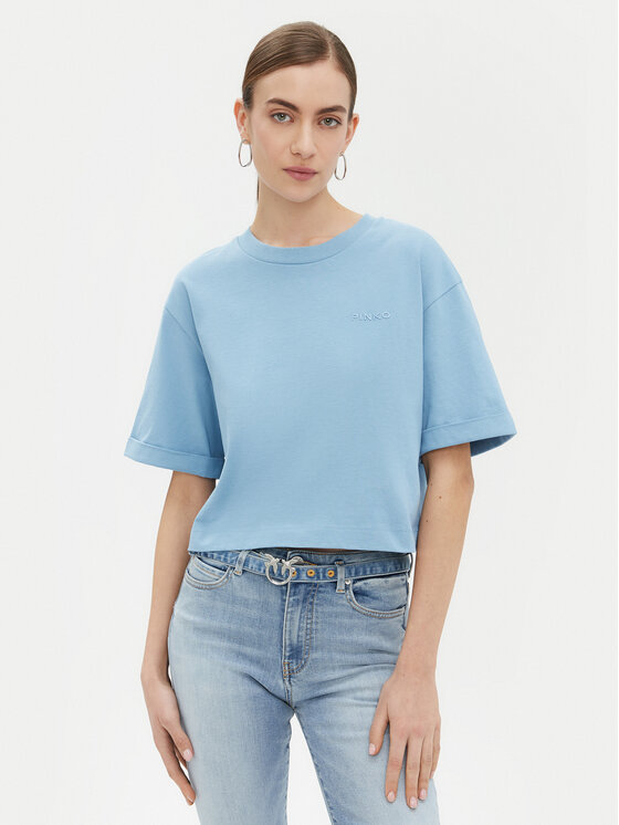 PINKO PINKO T-shirt 104882 A2HN Blu Regular Fit