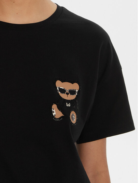 Liu Jo Liu Jo T-shirt MF5416 JS923 Nero Regular Fit