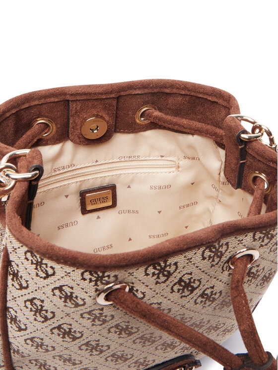 Guess Geantă Guess Samantha Mini HWJG23 13770 Maro