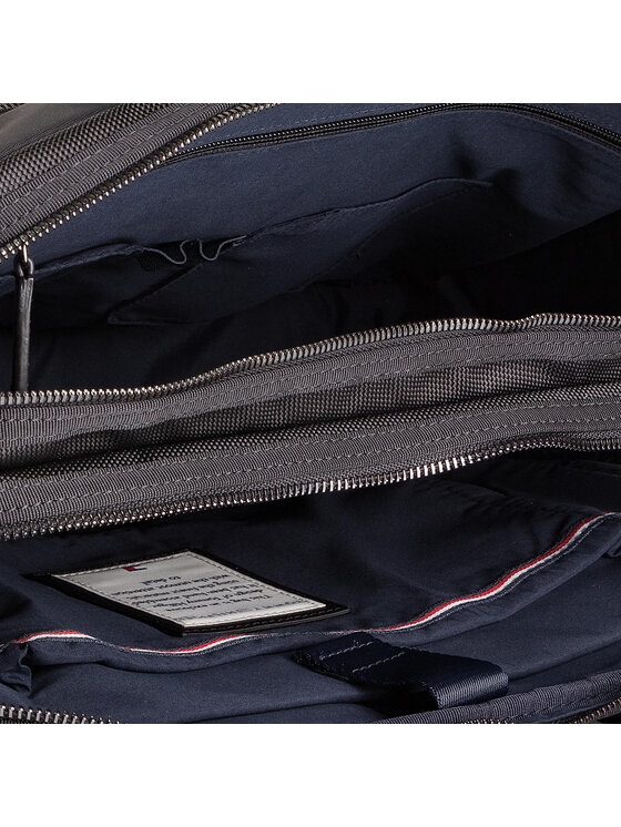 Tommy Hilfiger Geantă pentru laptop Tommy Hilfiger Elevated Nylon Workbag AM0AM05024 Negru