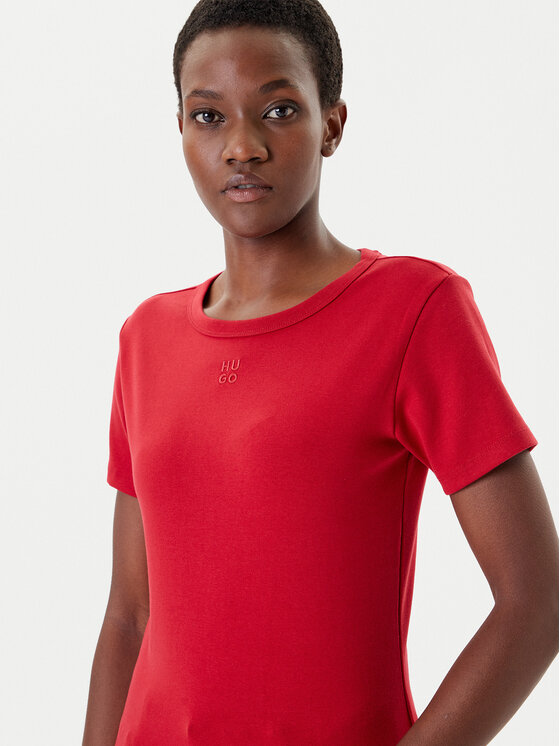 HUGO HUGO Camiseta Deloris 50512002 Rojo Regular Fit
