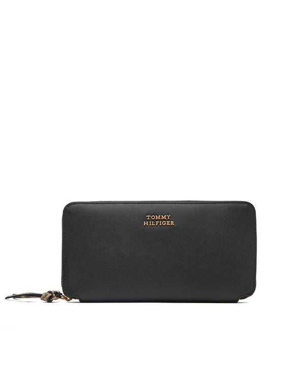 Tommy Hilfiger Portafoglio Tommy Hilfiger Th Leather Lrg Za Wallet AW0AW18941 Nero