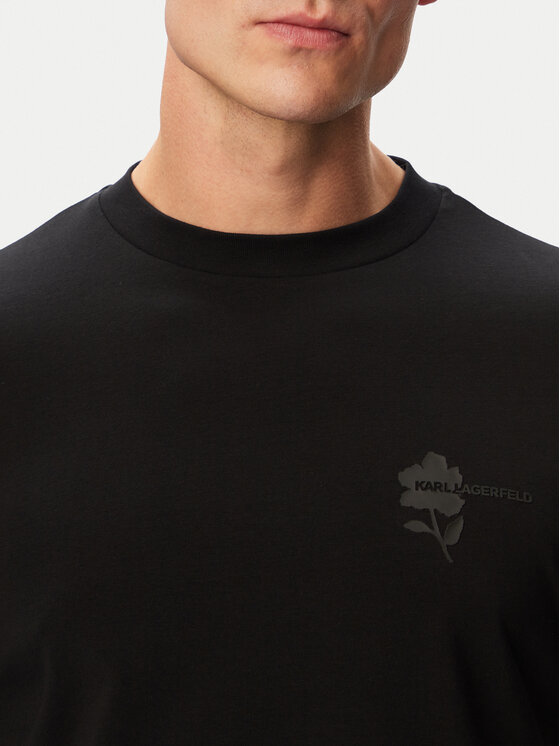 KARL LAGERFELD KARL LAGERFELD Camiseta 755041 563221 Negro Regular Fit