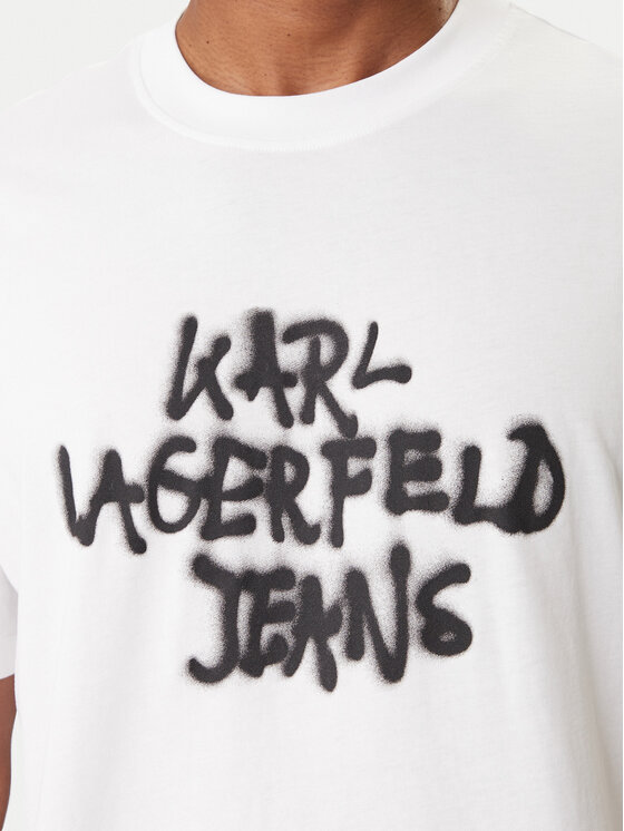 Karl Lagerfeld Jeans Karl Lagerfeld Jeans Camiseta B1M17065 Blanco Regular Fit