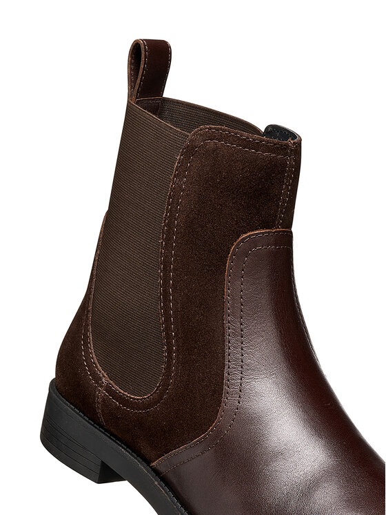 Geox Štibletai Geox D Esmeena D6811D 4322 C6677 Tamsiai ruda