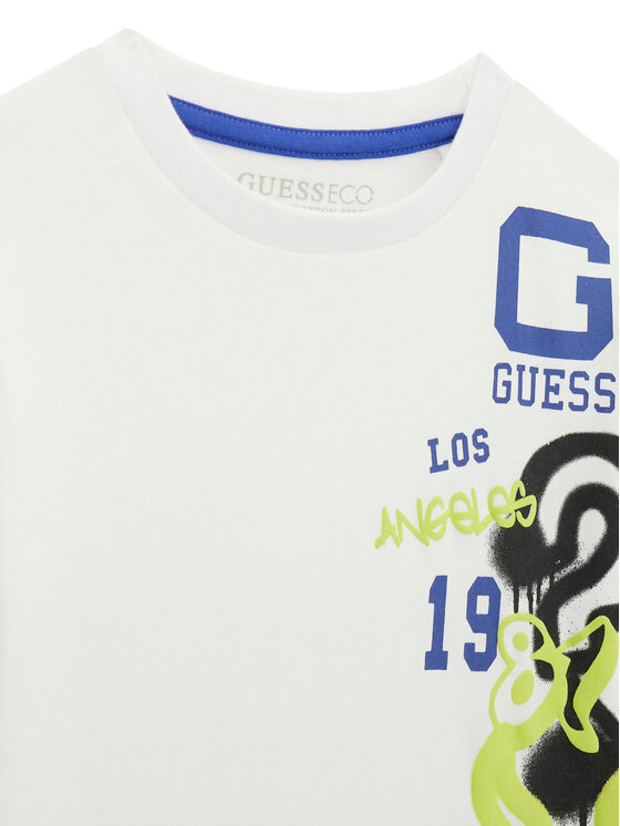 Guess Guess Camiseta N6RI07 K8HM4 Blanco Regular Fit