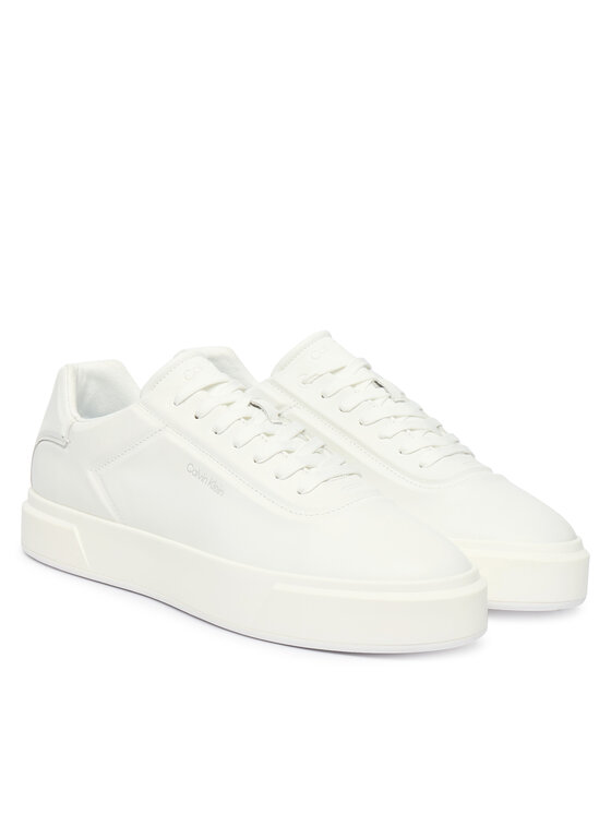 Calvin Klein Sneakers Calvin Klein Basket Cups Oxf Lup Hf Lth YM0YM01452 Bianco