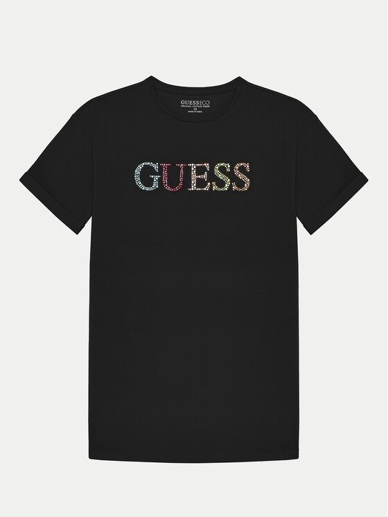Guess Guess Majica J5GI38 J1314 Črna Regular Fit