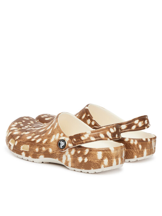 Crocs Шльопанці Crocs Classic Pop Animal Clogs 214153 Коричневий