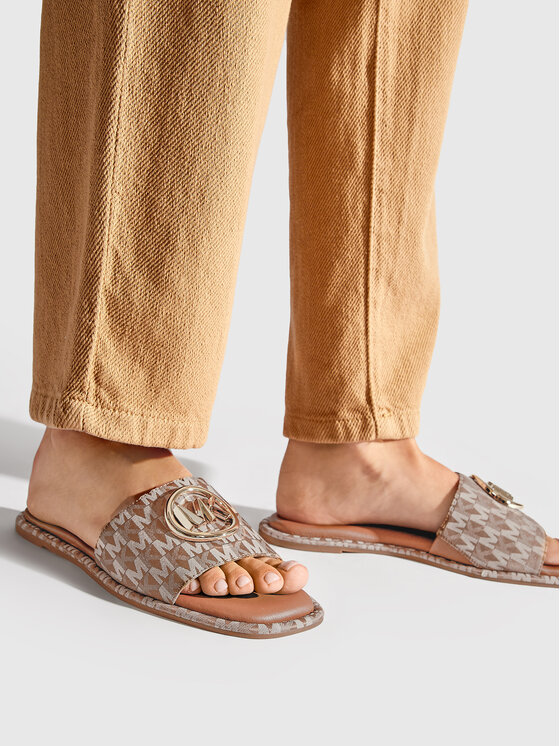 MICHAEL Michael Kors Chanclas MICHAEL Michael Kors Hayworth Slide 40S2HAFP1Y Marrón