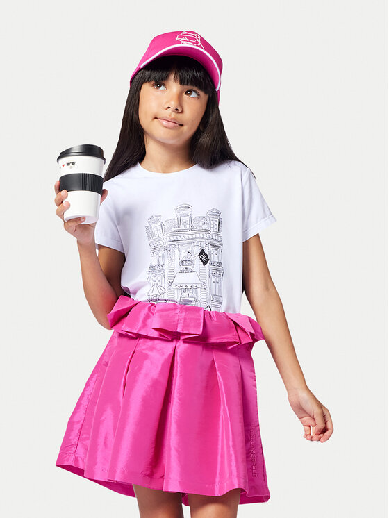 Karl Lagerfeld Kids Karl Lagerfeld Kids Футболка Z30494 S Білий Regular Fit