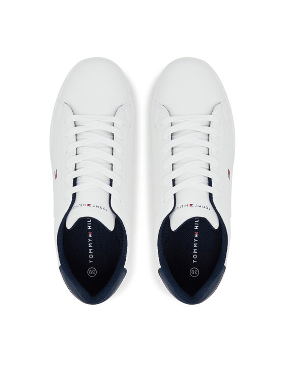 Tommy Hilfiger Sneakersy Tommy Hilfiger Low Cut Lace-Up T3X9-34073-1355X D Biela