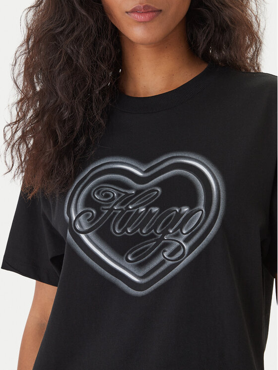 HUGO HUGO Camiseta Vintage 50560770 Negro Regular Fit