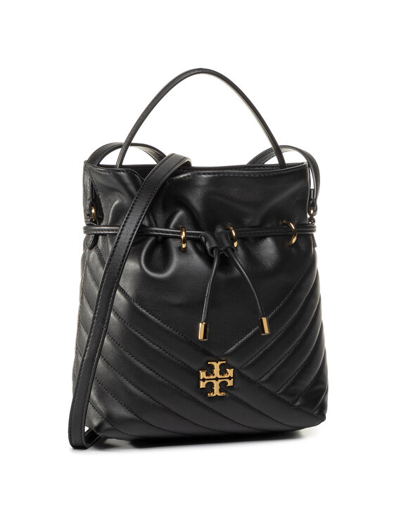Tory Burch Сумка Tory Burch Kira Chevron Mini Bucket Bag 73561 Чорний