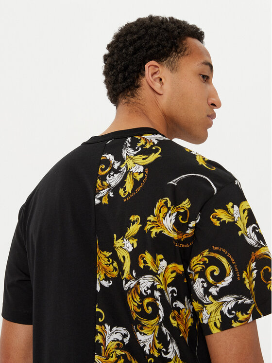 Versace Jeans Couture Versace Jeans Couture Majica 78GAH609 Črna Regular Fit