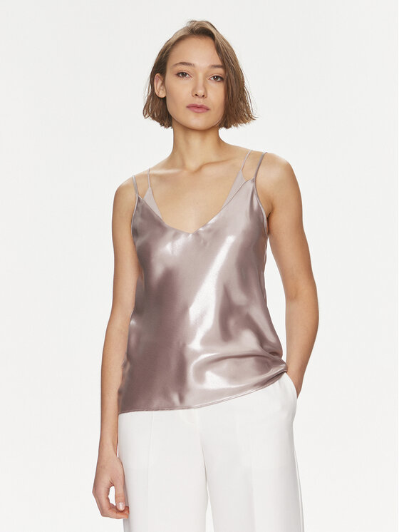 BOSS Boss Felső Besatie 50512748 Barna Regular Fit