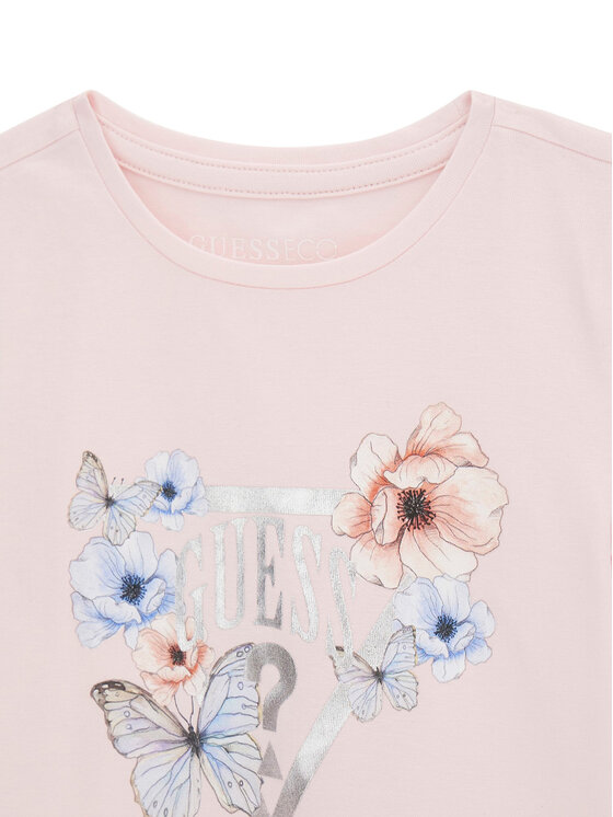 Guess Guess Camiseta K6RI21 K6YW4 Rosa Regular Fit