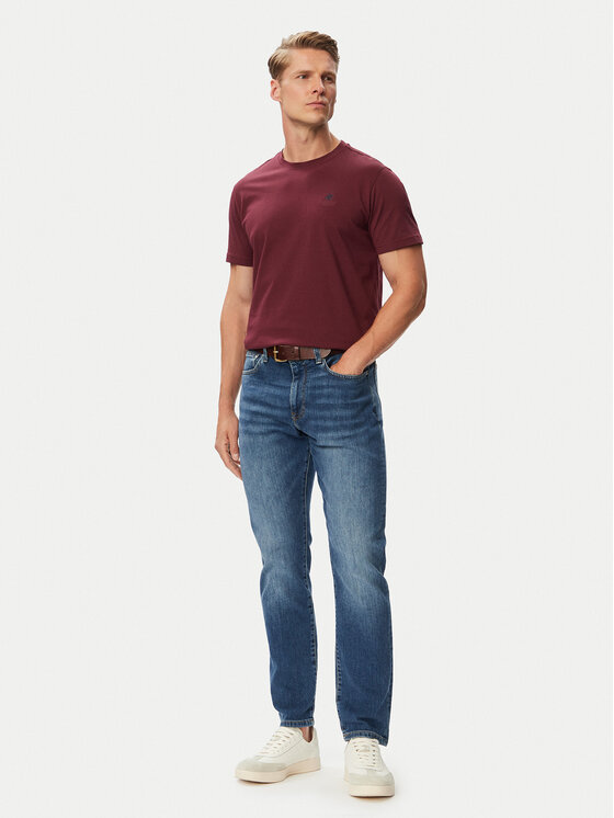 Beverly Hills Polo Club Beverly Hills Polo Club Футболка P-SS26M-TS41740FIG Бордовий Regular Fit