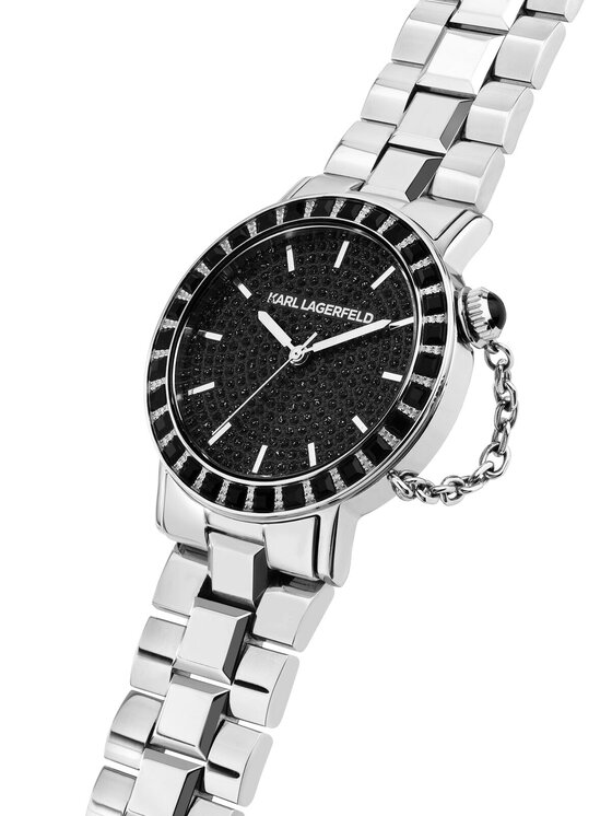 KARL LAGERFELD Ročna ura KARL LAGERFELD R0553100505 Srebrna