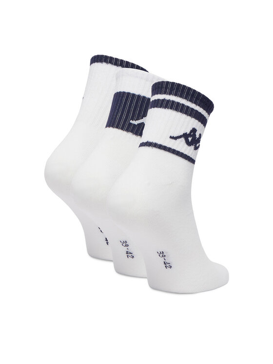 Kappa Довгі шкарпетки Kappa CEO_KR_ANKLE_SS26 (3-PACK) Білий