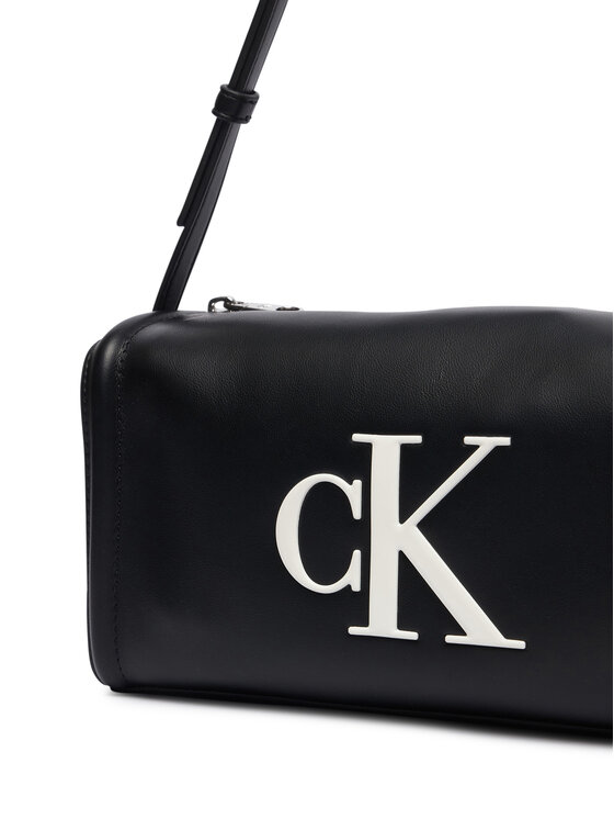 Calvin Klein Torbica Calvin Klein Bold Ck Slouchy Shoulder Bag LV04F3894G Crna