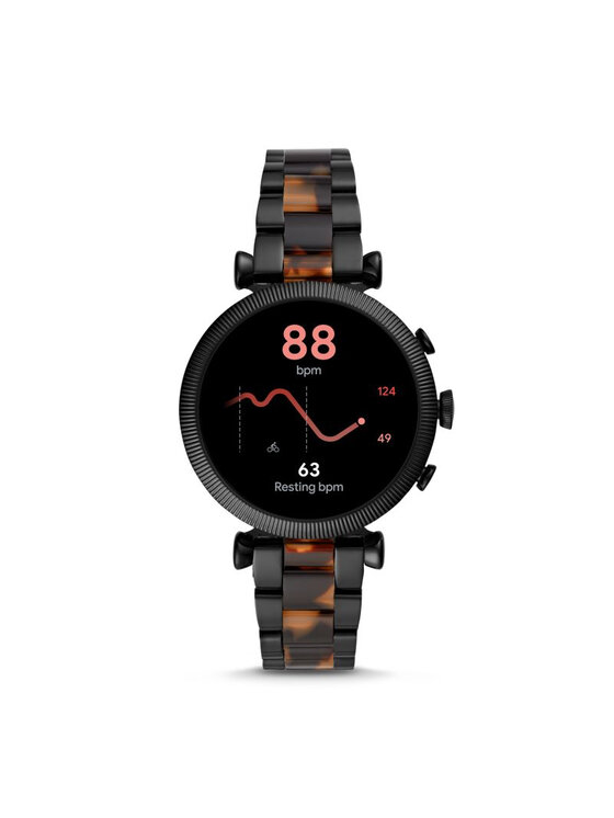 Fossil Pametna ura Fossil Sloan Hr FTW6042 Črna
