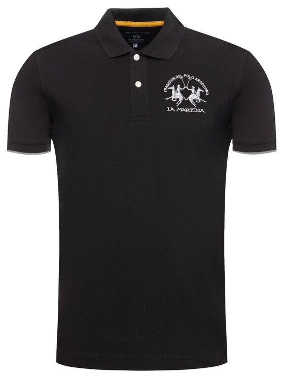 La Martina La Martina Polo CCMP01 PK001 Crna Regular Fit