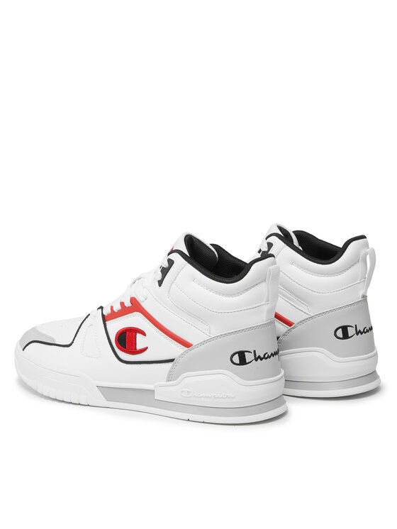 Champion Snīkeri Champion Mid Cut Shoe 3 Point Mid S22119-WW010 Balts