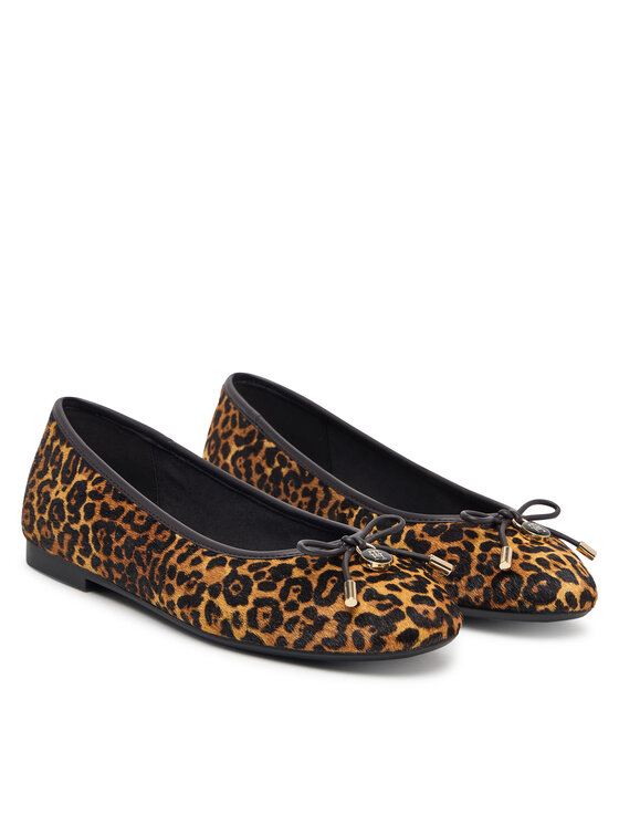 Tommy Hilfiger Ballerine Tommy Hilfiger Th Charm Cheetah Ballerina FW0FW09682 Marrone