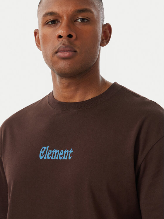 Element Element Camiseta Bad Doggie ELYZT00560 Marrón oscuro Regular Fit
