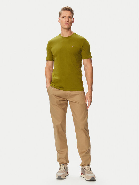Napapijri Napapijri Camiseta Salis Ss NP0A4H8D Caqui Regular Fit