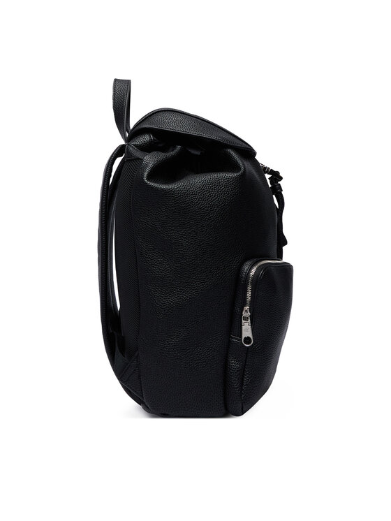 Calvin Klein Ruksak Calvin Klein Weebbing Strap Flap Backpack LV04F3645G Crna