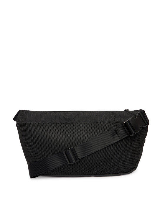 Calvin Klein Torbica za okrog pasu﻿ Calvin Klein Utility Emblem Sling Waistbag LV04D3341G Črna