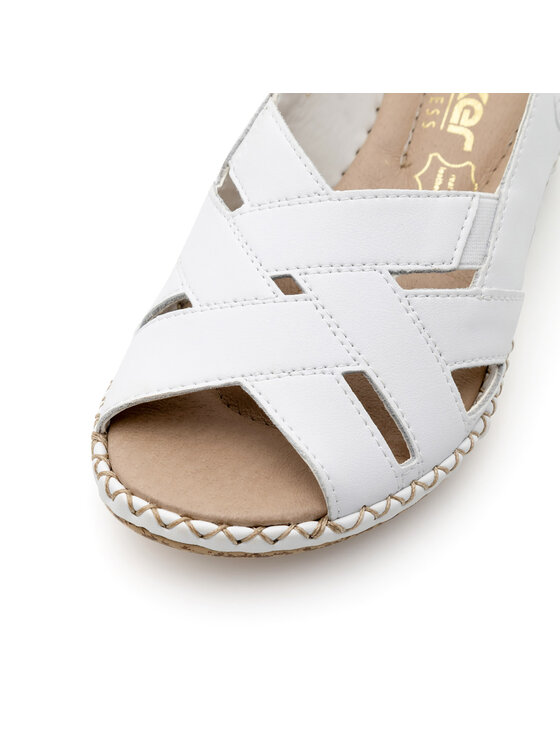 Rieker Sandale Rieker 66189-80 Alb