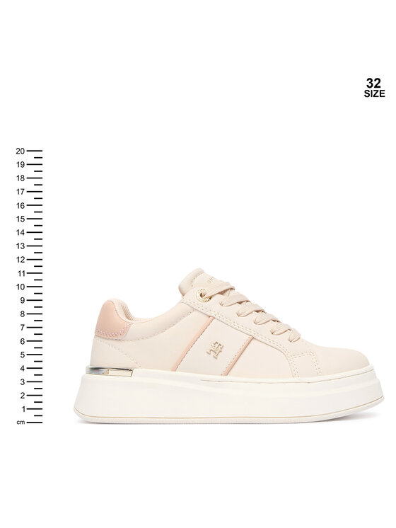 Tommy Hilfiger Sneakersy Tommy Hilfiger T3A9-35091-1355359 S Beżowy jasny