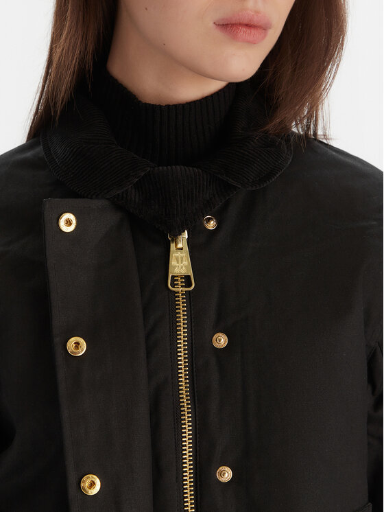 Hunter Hunter Prehodna jakna Leith HARW0065251 Črna Oversize