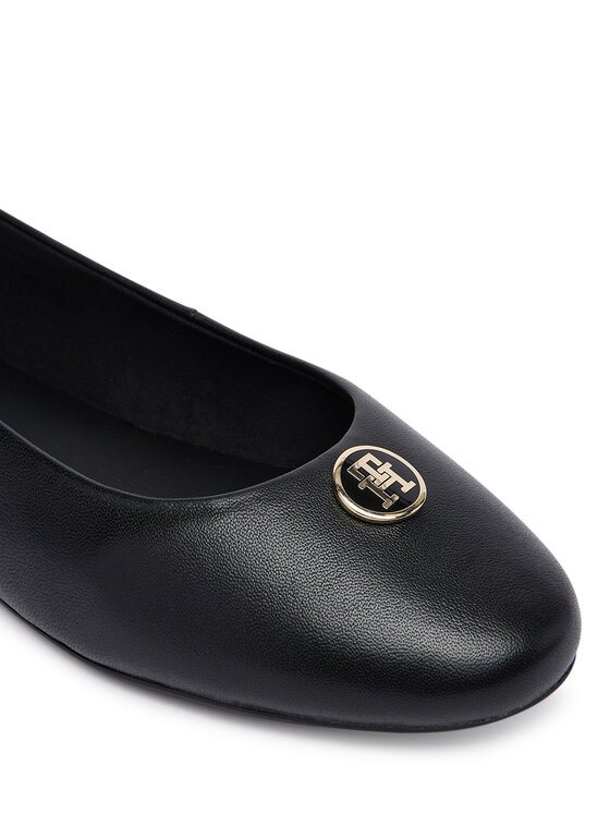 Tommy Hilfiger Balerini Tommy Hilfiger Th Plate FW0FW09374 Negru