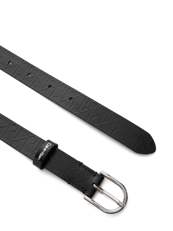 Calvin Klein Cintura da donna Calvin Klein Round Buckle Debossed LV04F7143G Nero