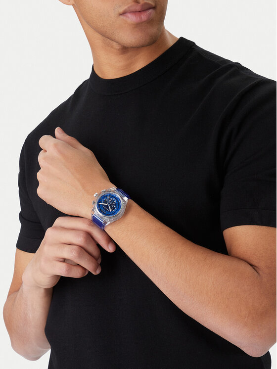 Armani Exchange Hodinky Armani Exchange Rafael Chronograph AX4166 Modrá