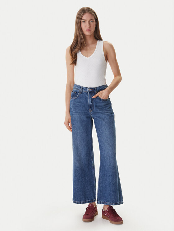 DKNY DKNY Top DJ6T1730 Blanco Slim Fit
