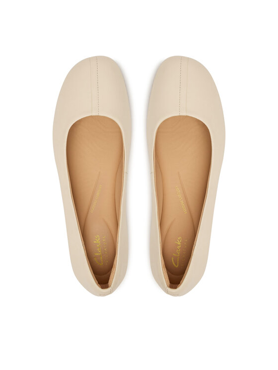 Clarks Балетки Clarks Livia Lily 26186640 Écru