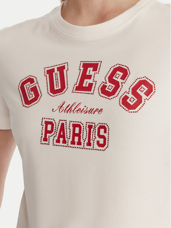 Guess Guess Camiseta V6RI15 J1314 Blanco Regular Fit
