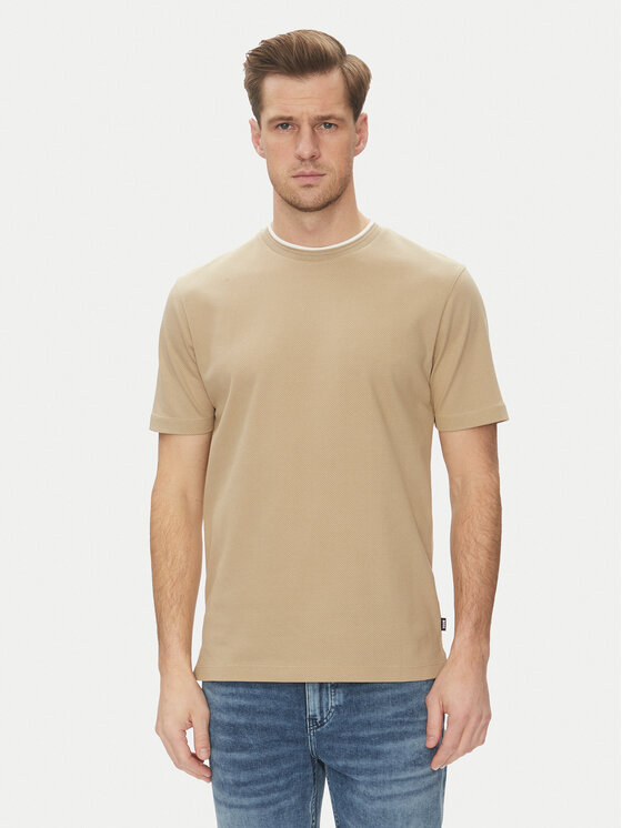 BOSS BOSS T-shirt H-Thompson 59 50524998 Beige Regular Fit
