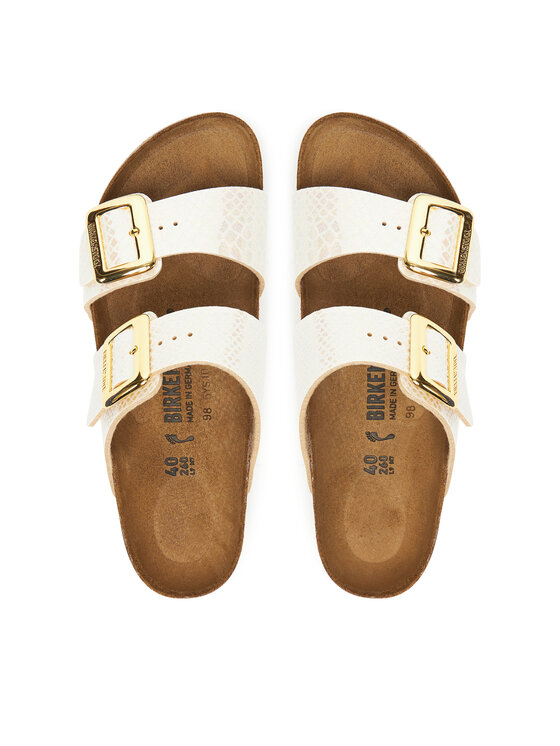 Birkenstock Шльопанці Birkenstock Sydney Cushion Buckle 1030258 Écru