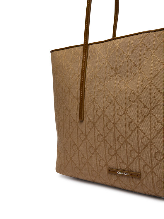 Calvin Klein Kabelka Calvin Klein Emblem Aop Jacquard LV04F3750G Khaki